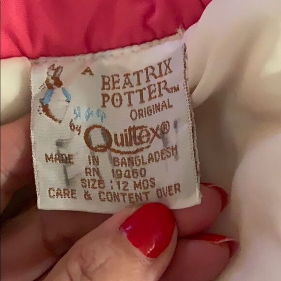 Vtg Beatrix Potter by Quiltex coat & snowsuit - Picture 6 of 8